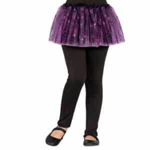 Meisjes tutu spinnen zwart/ lila - 30 cm