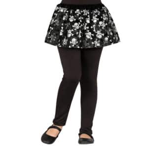 Meisjes tutu piraten zwart/ wit - 30 cm