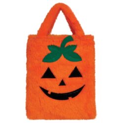 Pluchen tas pompoen - 19 x 23 cm