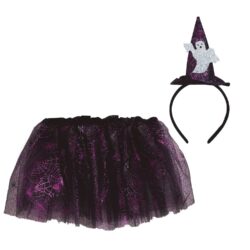 Meisjes ghost set tutu en tiara - 30 cm