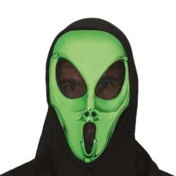 Gezichtsmasker alien met kap