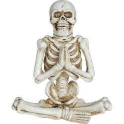 Beeld Sitting Skeleton - 19 x 14 cm