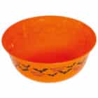 Halloween oranje schaal vleermuizen (27 cm)