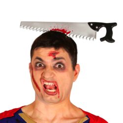 Tiara zaag met bloedspetters - 36 cm