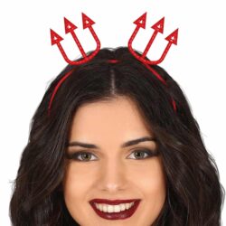Tiara drietand deluxe (metaal)