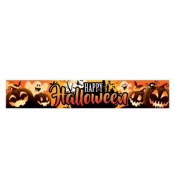 Spandoek happy Halloween pumpkins 290 x 50 cm