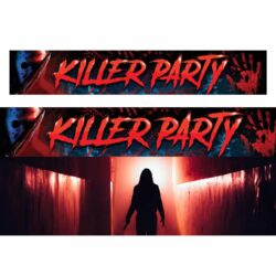 Spandoek killer party - 290 x 50 cm