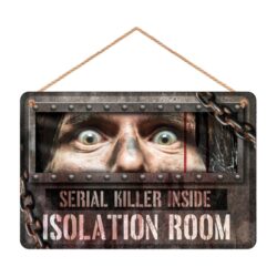 Houten hangbord isolatie kamer -  35 x 20 cm