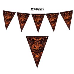 Vlaggenlijn gothic pumpkin - 2,75 m