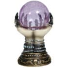 Glazen bol waarzegster met licht - 23 cm