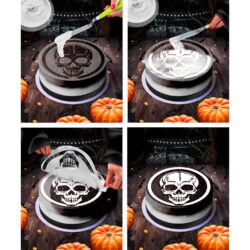 PME skelet cake stencil - 25 cm