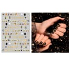 Nagelstickers happy new year - 1 sheet - 10 x 7 cm