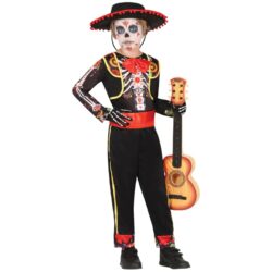 Kinderkostuum mariachi skeleton