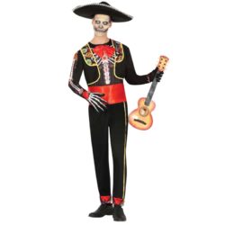 Herenkostuum mariachi skeleton