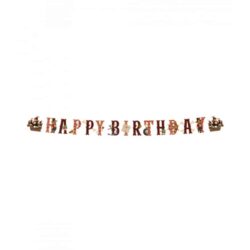 Letterslinger happy birthday piraten - 2,5 m