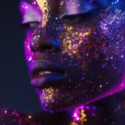 Gezicht glitter