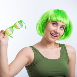 Groene pruik
