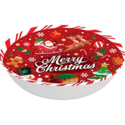 Kerst schaal Merry Christmas - 32 x 6 cm - 1 stuks