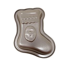 Metalen cakevorm kerstsok - 1 stuks
