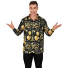 Happy New Year shirt heren - zwart/ goud - 1 stuks