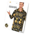Happy New Year shirt heren - zwart/ goud - 1 stuks