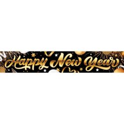 Spandoek Happy New Year - 290 x 50 cm