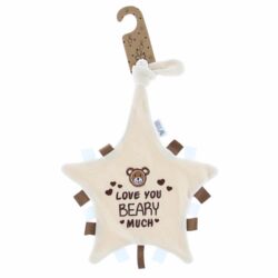 Speendoekje beige 'Love you BEARY much' - 1 stuks
