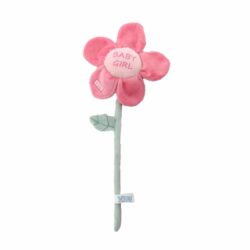 Pluche bloem baby girl roze - 55 cm - 1 stuks