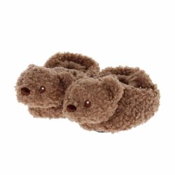 Pluche berenslofjes teddy bruin - 1 paar