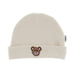Muts rond - 'Bear' beige 0-3 m - 1 stuks