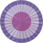Decoratiewaaiers posh purple - 3 stuks