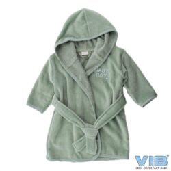 Badjas voor kinderen Luxe Katoen - Baby Boy (Mosgroen)