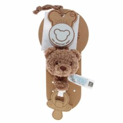 Pluche speenkoord beer teddy bruin - 1 stuks