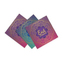 Set 20 papieren servetten 'Eid Mubarak Gold' (33 x 33 cm)