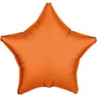 Folieballon ster - neon oranje - 45 cm