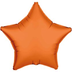 Folieballon ster - neon oranje - 45 cm