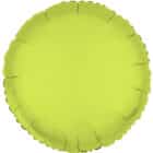 Folieballon rond - neon geel - 45 cm