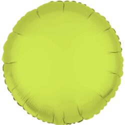 Folieballon rond - neon geel - 45 cm