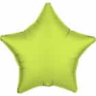 Folieballon ster - neon geel - 45 cm