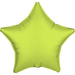 Folieballon ster - neon geel - 45 cm