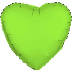 Folieballon hart - neon groen - 45 cm