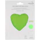 Folieballon hart - neon groen - 45 cm