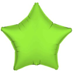 Folieballon ster - neon groen - 45 cm