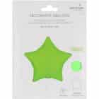 Folieballon ster - neon groen - 45 cm
