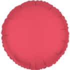 Folieballon rond - neon rood - 45 cm