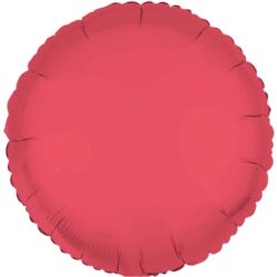 Folieballon rond - neon rood - 45 cm