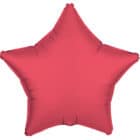 Folieballon ster - neon rood - 45 cm