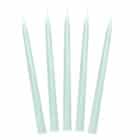 Dinerkaarsen mat salie groen - 24 cm - 10 stuks