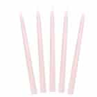 Dinerkaarsen mat oud roze - 24 cm - 10 stuks