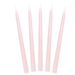 Dinerkaarsen mat oud roze - 24 cm - 10 stuks